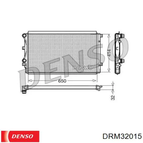Радіатор основний Denso DRM32015 ціна, від 52.66 USD