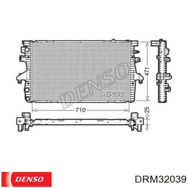 Радіатор охолодження двигуна DRM32039 Denso