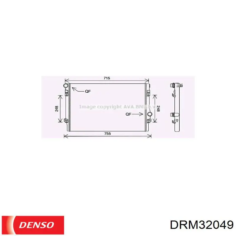 Купити DRM32049 Denso Радіатор двигуна