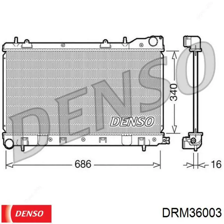 Радіатор 67706A Nissens