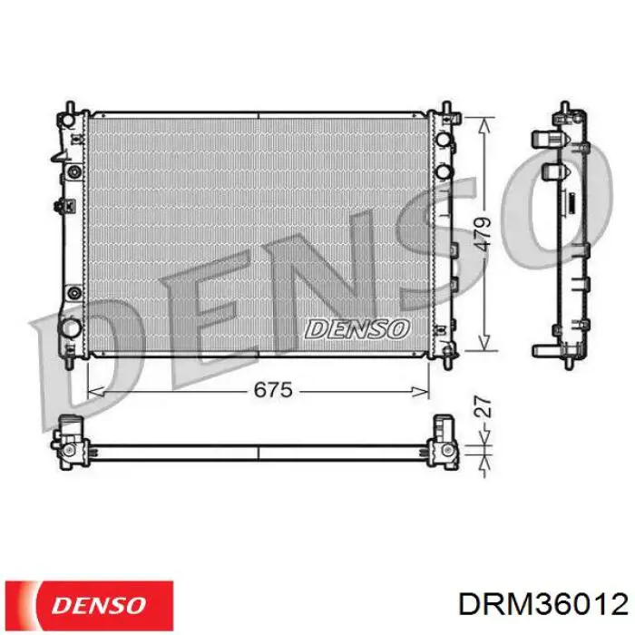 Купити DRM36012 Denso Радіатор двигуна
