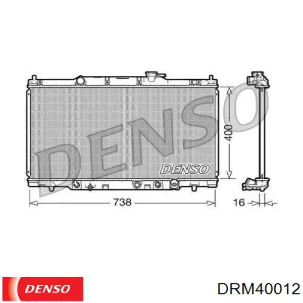 Радіатор основний Denso DRM40012 ціна, від 92.24 USD