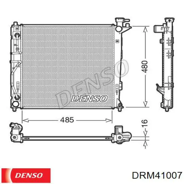 Радіатор охолодження двигуна DRM41007 Denso