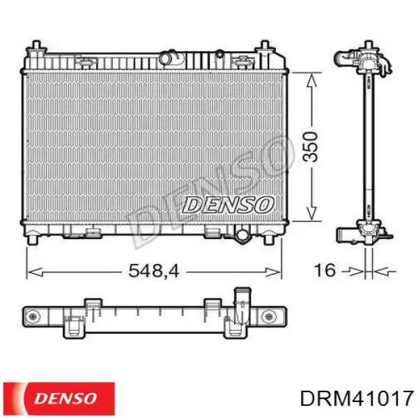 Радіатор основний Denso DRM41017 ціна, від 64.22 USD