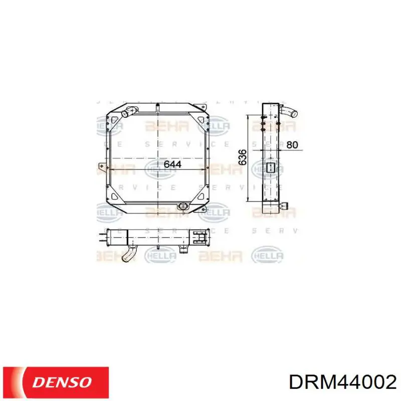 Радіатор Y70115200 Mazda