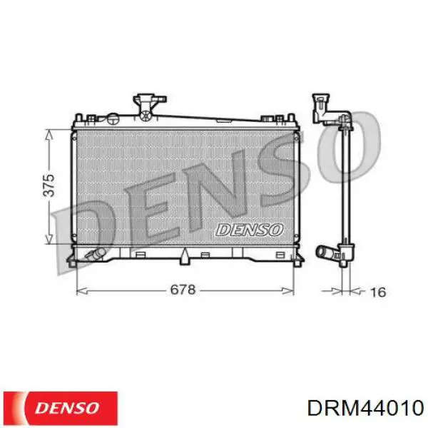 Радіатор охолодження двигуна DRM44010 Denso