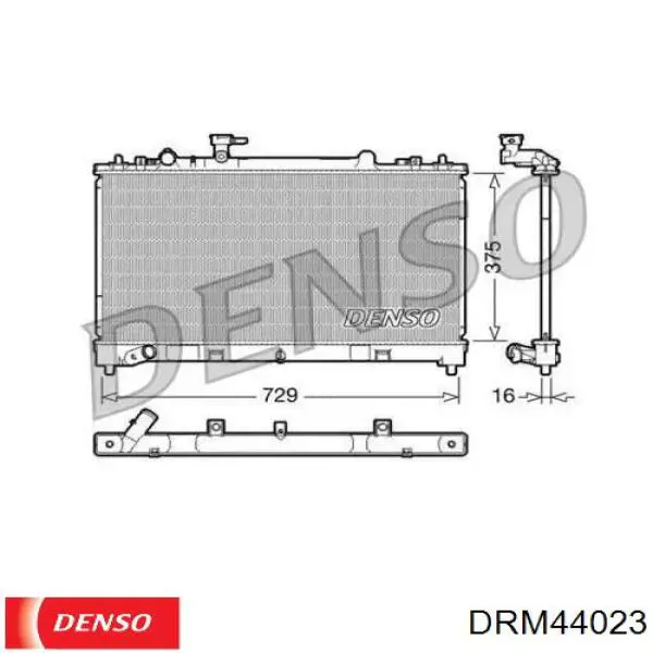 Радіатор DRM44023 Denso