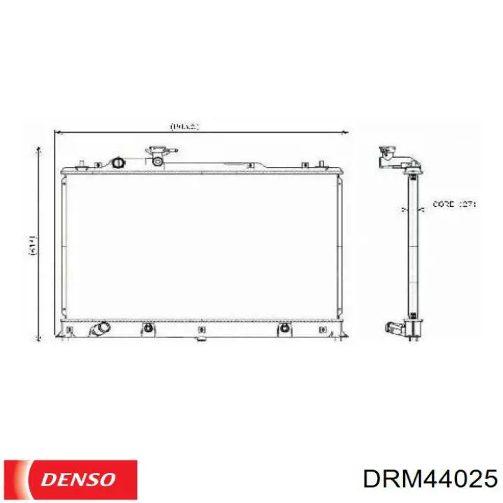 Радіатор основний Denso DRM44025 ціна, від 91.11 USD