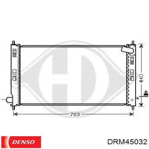 Радіатор DRM45032 Denso