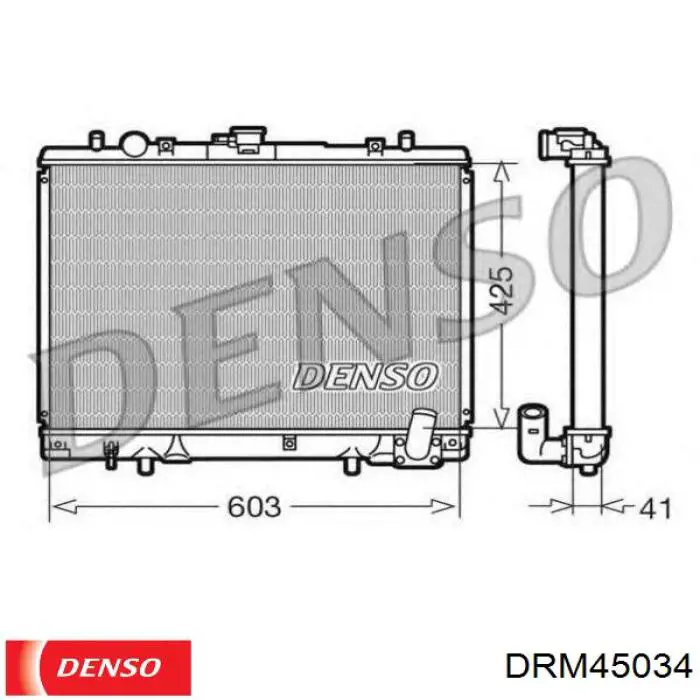 Радіатор основний Denso DRM45034 ціна, від 148.31 USD