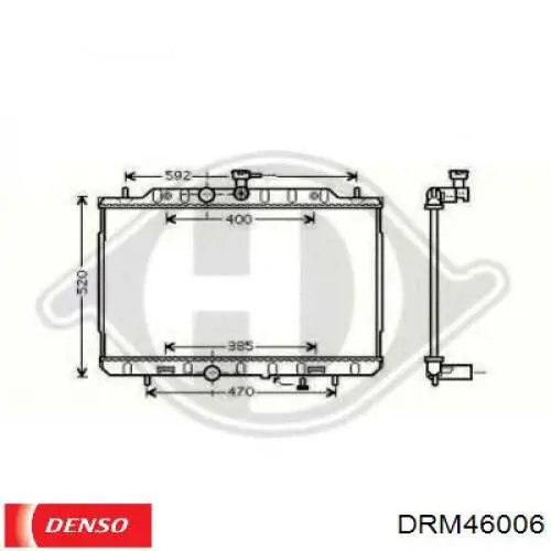 Радіатор DRM46006 Denso