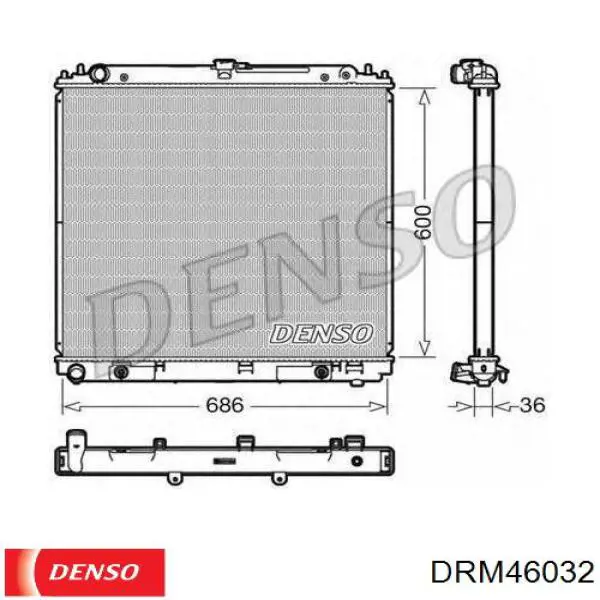 Радіатор основний Denso DRM46032 ціна, від 133.21 USD