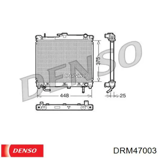 Радіатор основний Denso DRM47003 ціна, від 105.79 USD