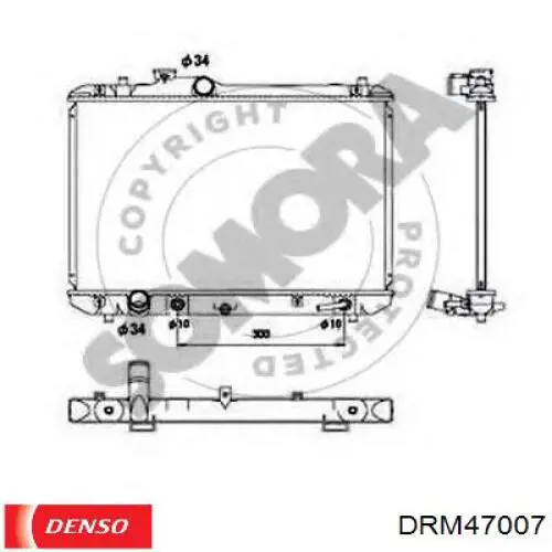 Радіатор основний Denso DRM47007 ціна, від 99.54 USD