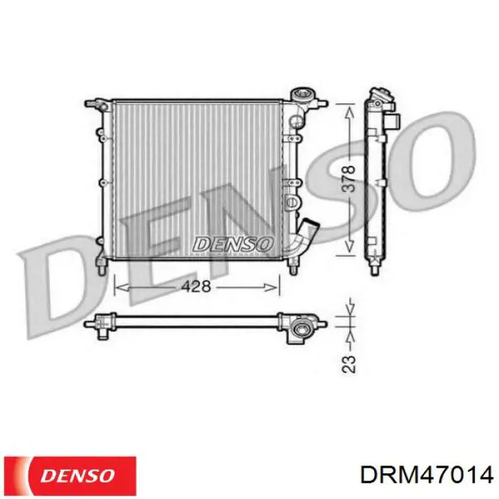 Радіатор основний Denso DRM47014 ціна, від 76.24 USD