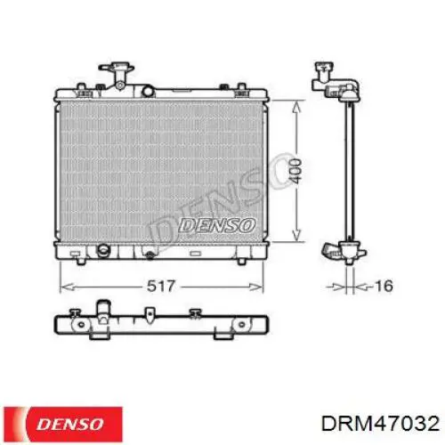 PL102609 Koyorad Радіатор охолодження двигуна