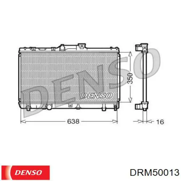 Купити DRM50013 Denso Радіатор двигуна