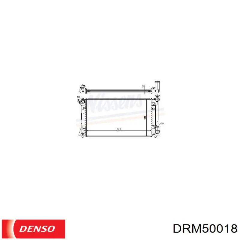 Радіатор основний Denso DRM50018 ціна, від 88.59 USD