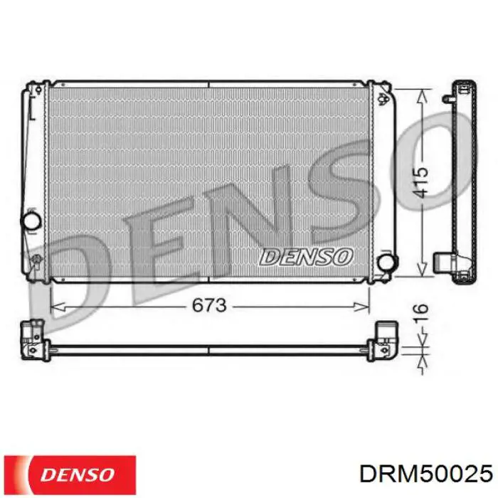 Радіатор основний Denso DRM50025 ціна, від 173.10 USD