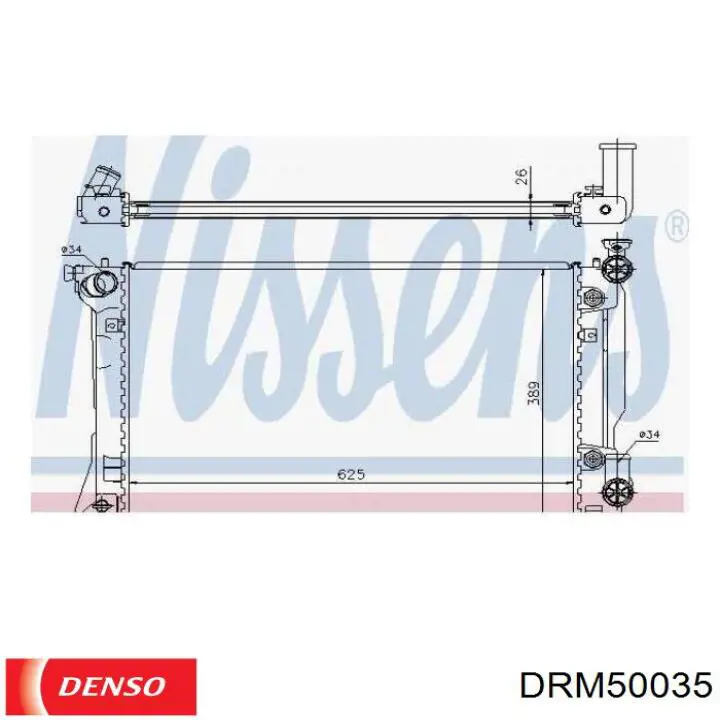 Радіатор основний Denso DRM50035 ціна, від 100.89 USD