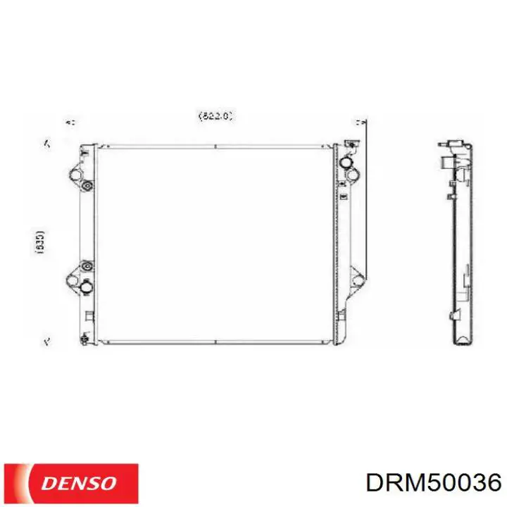 Радіатор основний Denso DRM50036 ціна, від 100.42 USD