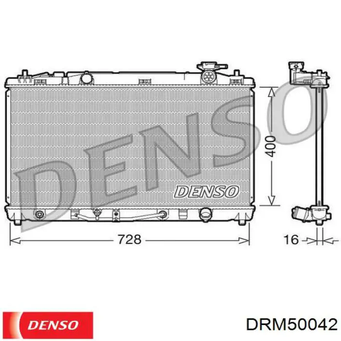 Радіатор основний Denso DRM50042 ціна, від 101.23 USD