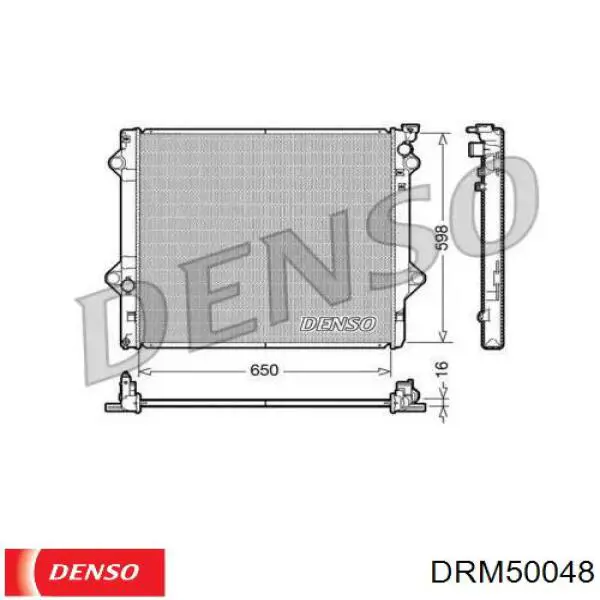 Купити DRM50048 Denso Радіатор двигуна