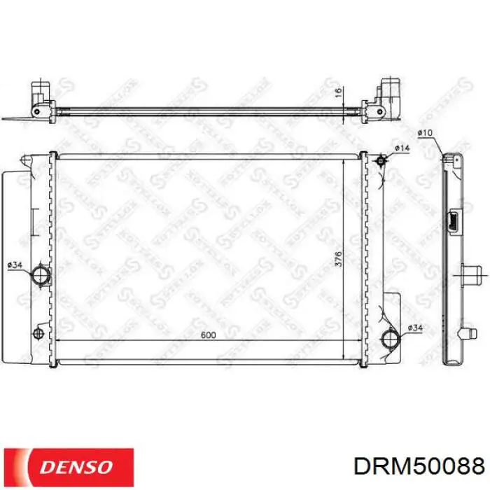 Радіатор основний Denso DRM50088 ціна, від 205.23 USD