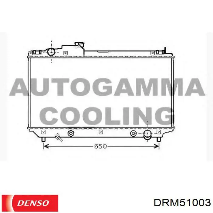 Радіатор основний Denso DRM51003 ціна, від 168.16 USD