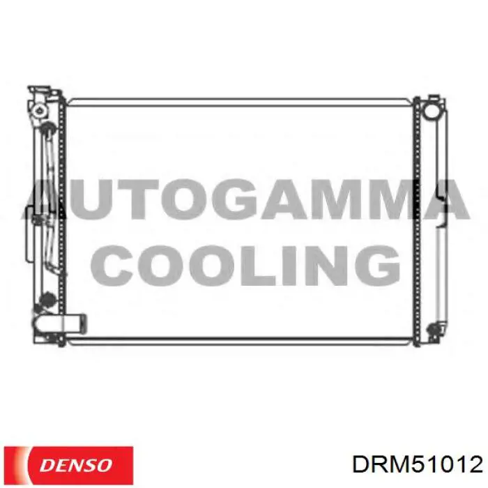 DRM51012 Denso радіатор охолодження двигуна