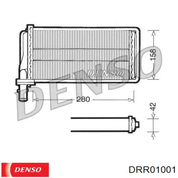 Радіатор пічки (обігрівача) DRR01001 Denso