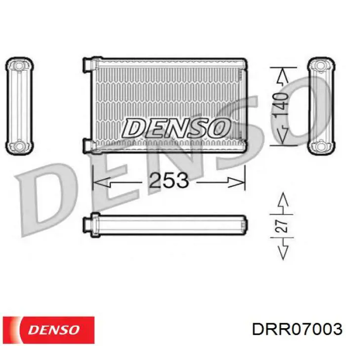 Радіатор пічки (обігрівача) Denso DRR07003 ціна, від 36.44 USD