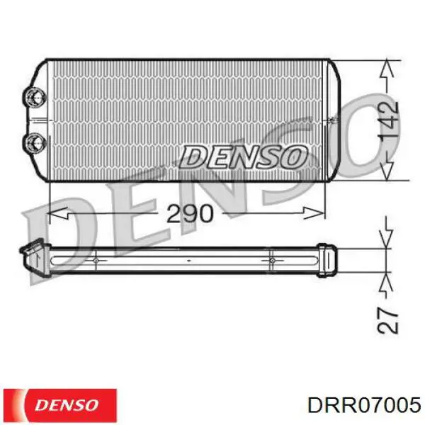 DRR07005 Denso радіатор пічки (обігрівача)