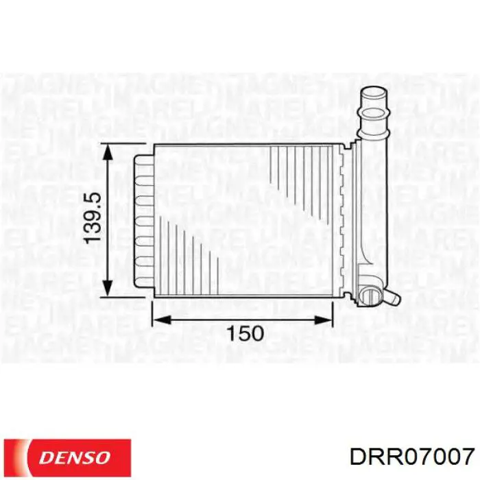 00006448Q9 Peugeot/Citroen радіатор пічки (обігрівача, задній)