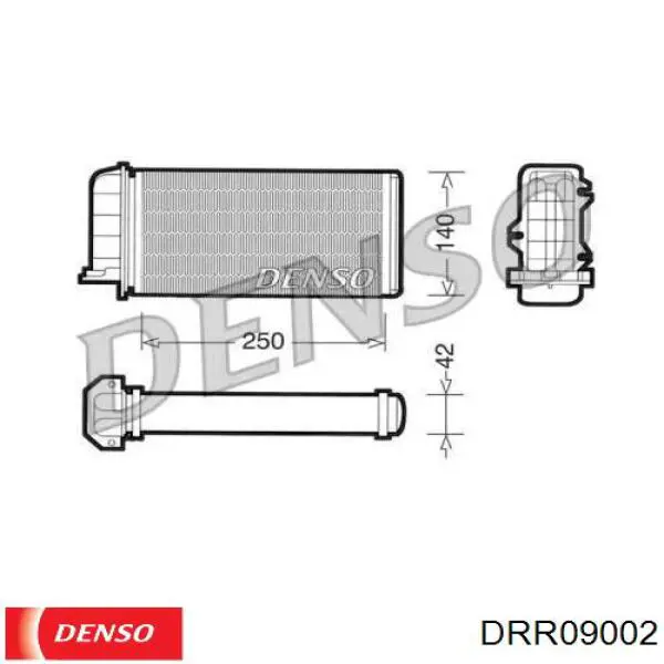 Радіатор пічки (обігрівача) DRR09002 Denso