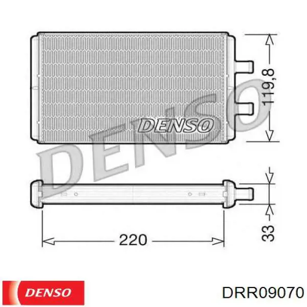 Радіатор обігрівача Denso DRR09070