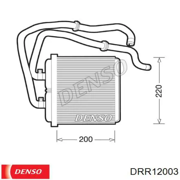 DRR12003 Denso радіатор пічки (обігрівача)
