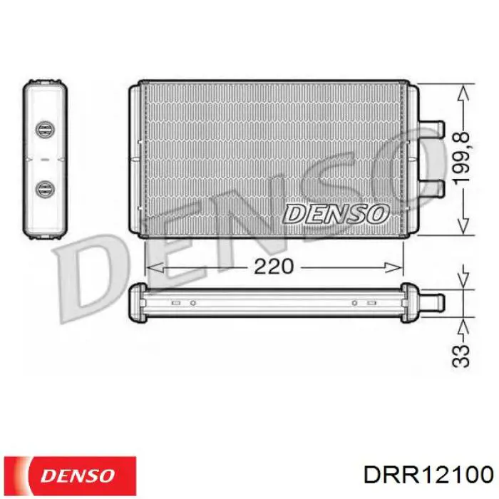 Радіатор обігрівача Denso DRR12100