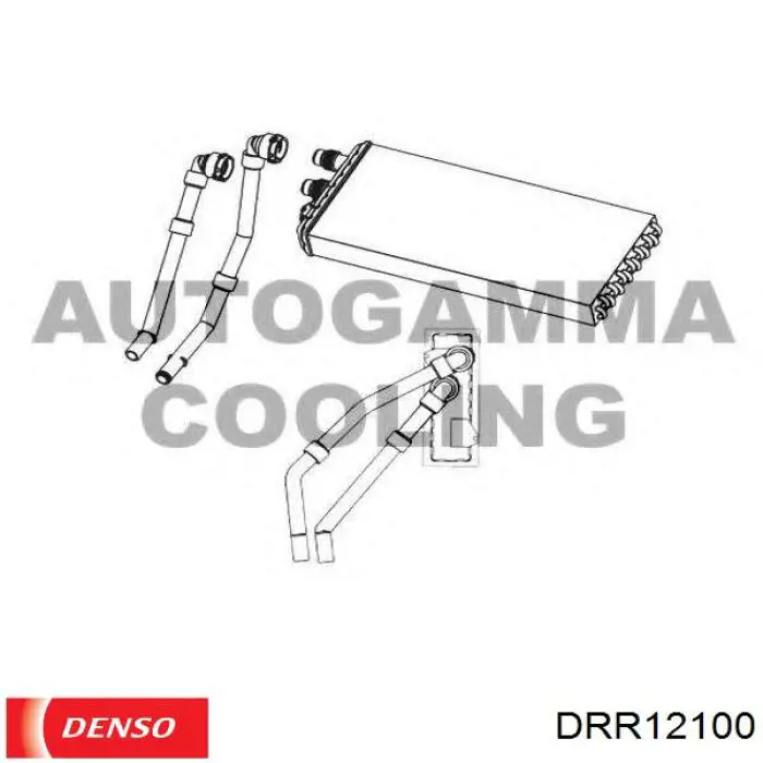 DRR12100 Denso Радіатор опалювача салону