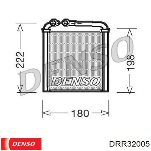 Радіатор обігрівача Denso DRR32005