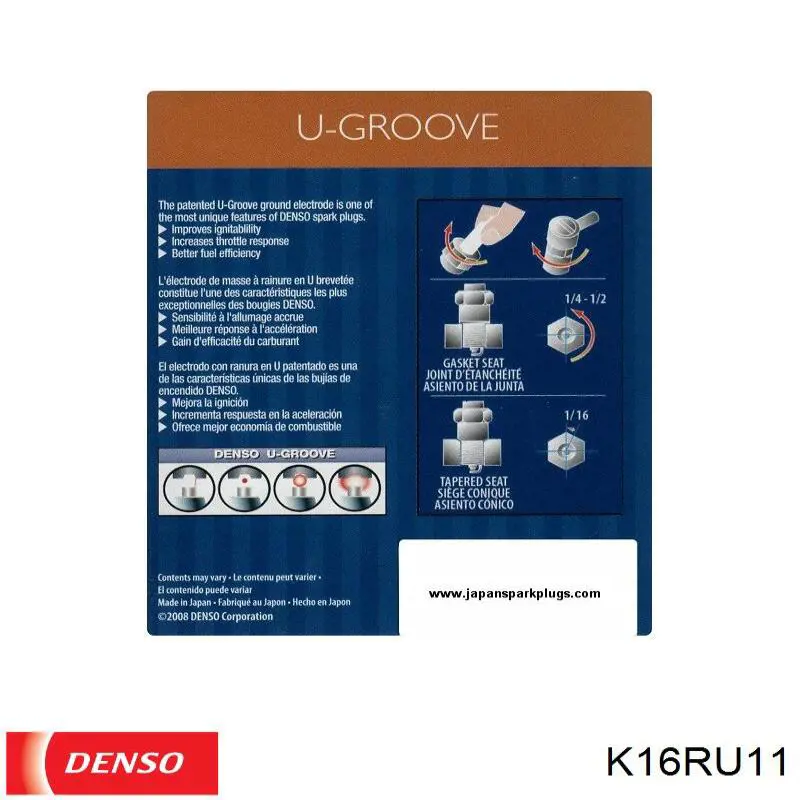 Купити K16RU11 Denso Свічка запалювання