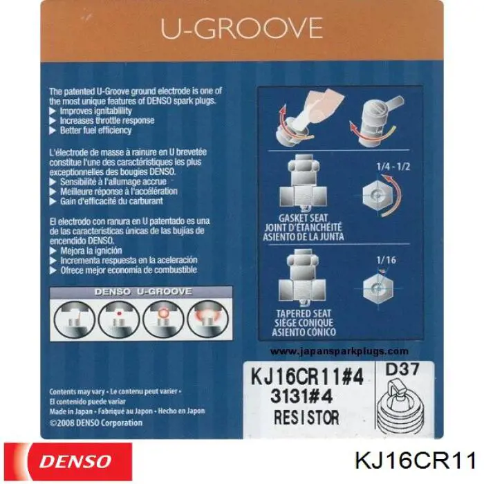 Свічки запалювання KJ16CR11 Denso