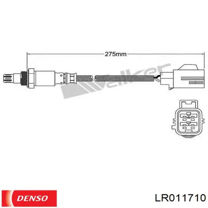 Лямбдазонд, датчик кисню до каталізатора LR011710 Denso