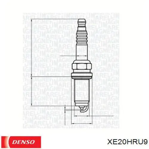 Свічки автомобільні Denso XE20HRU9 ціна, від 5.90 USD