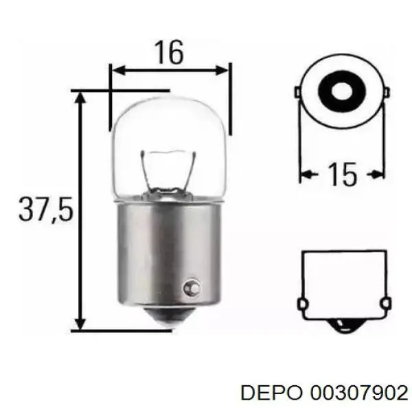 Ліхтар підсвічування заднього номерного знака Depo/Loro/Abakus 00307901LED ціна, від 8.49 USD