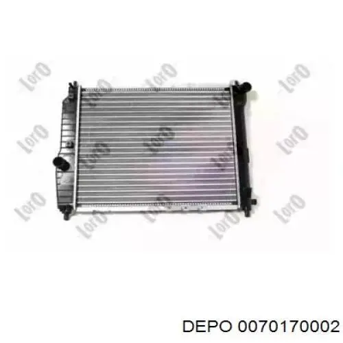 0070170002 Depo/Loro радіатор охолодження двигуна