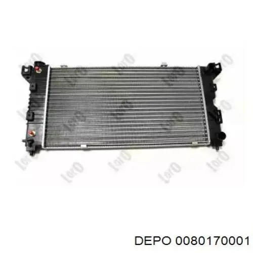 Купити 0080170001 Depo/Loro/Abakus Радіатор двигуна