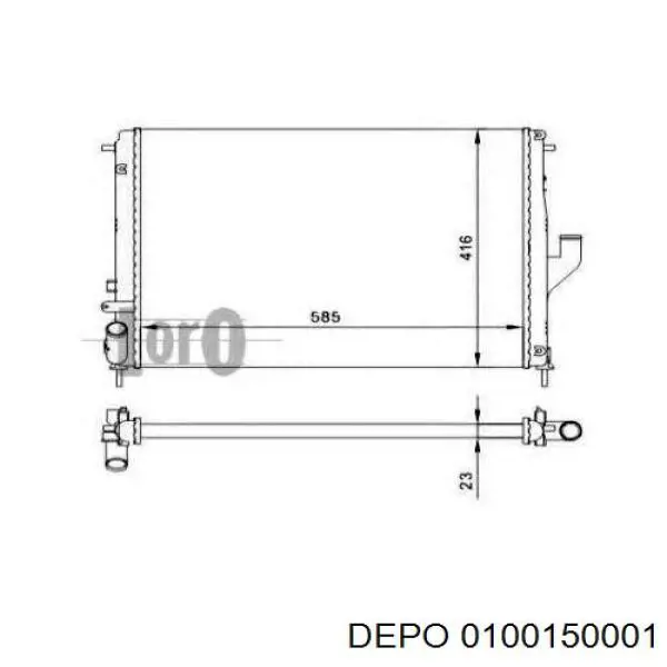 Радіатор пічки (обігрівача) Depo/Loro/Abakus 0100150001 ціна, від 17.42 USD