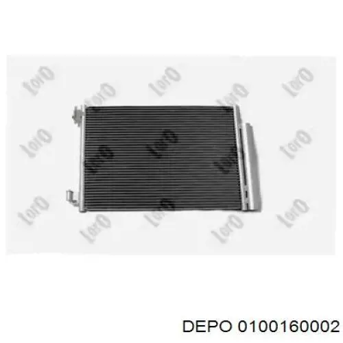 Радіатор кондиціонера 0100160002 Depo/Loro