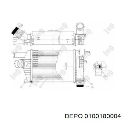 Інтеркулер 0100180004 Depo/Loro/Abakus
